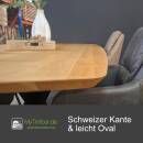 Ausziehtischplatte Echtholz Eiche 30 mm - Unique