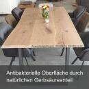 Tischplatte Eiche Chalet E 40 mm exklusiv Baumkante