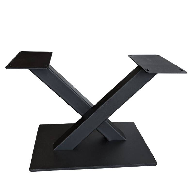 4260747161587 - Tischgestell Couch Centre | Schwarz | Centre-Form | Befestigungsplatte aus Stahl | Höhe 38 cm | Breite 60 | Gestellstärke 6 x 6 cm | Bigfoot Mini