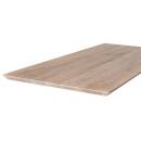 Tischplatte Eiche Chalet S 45 mm aufgedoppelt - Schweizer Kante 240x100 cm