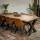 Tischplatte Loft B ca.45 mm Eiche ohne Fase, Baumkante