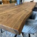 Tischplatte Eiche Loft E ca. 45 mm exklusiv mit Fase, Baumkante 200x100 cm