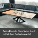 Tischplatte Eiche Chalet G 40 mm - gerade Kante