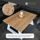 Tischplatte Eiche Chalet G 40 mm - gerade Kante