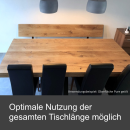 Bank-/Ablageplatte Eiche Chalet G 40 mm - gerade Kante
