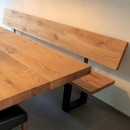 Bank-/Ablageplatte Eiche Chalet G 40 mm - gerade Kante
