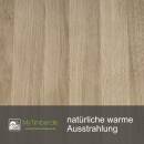 Tischplatte Eiche Chalet D 40 mm Eiche Dual, Kante Trapez 220x100 cm